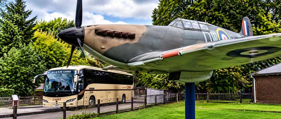 Spitfire display with Carrs coach